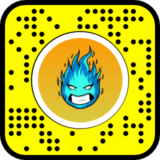 Lens Fire Face QR Code