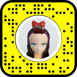 Lens Anime Face Girl QR Code