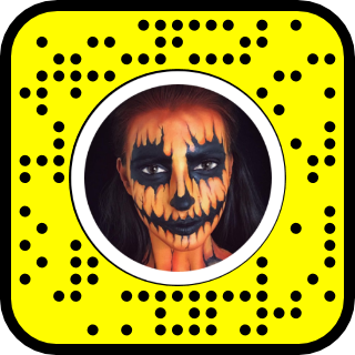 Lens Halloween Face QR Code