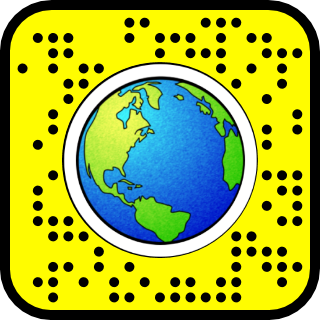 Lens Earth from space QR Code