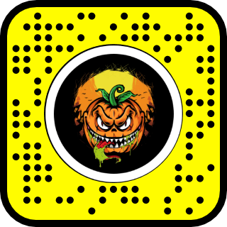 Lens halloween pumpkin QR Code